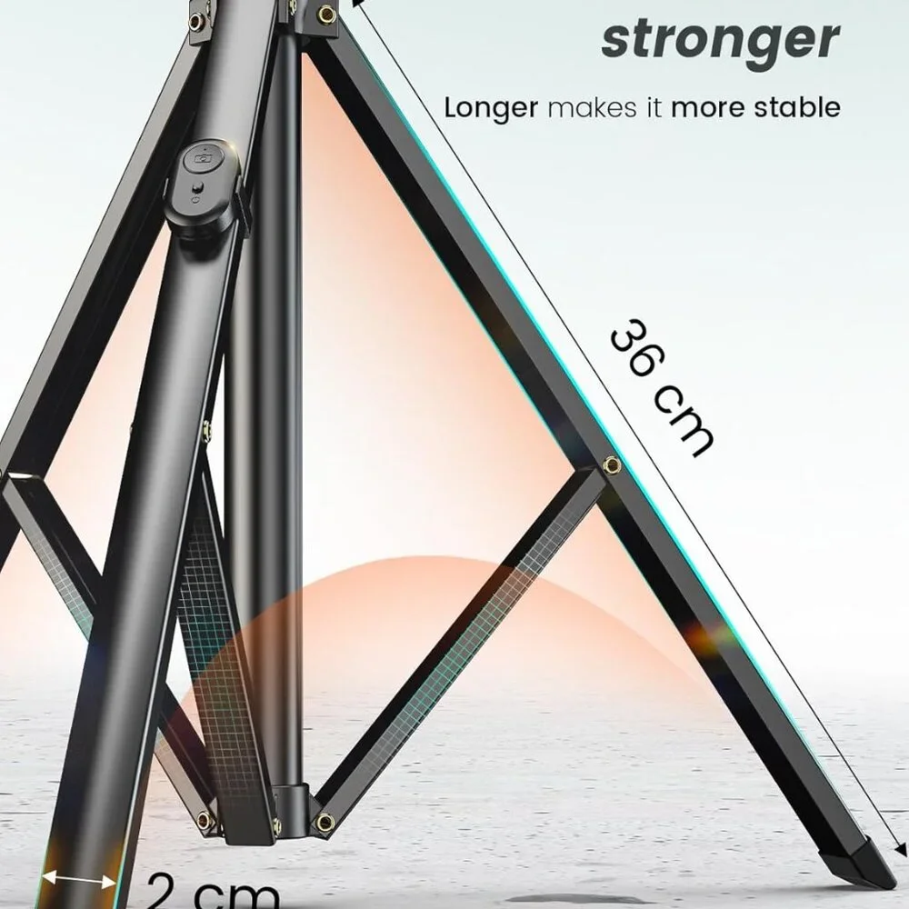 71''/180cm Phone Tripod & Selfie Stick, Portable Phone Stand for Video Record
